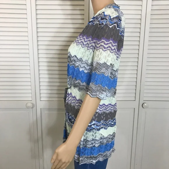 Missoni Chevron Multicolor Cardigan Size 10
